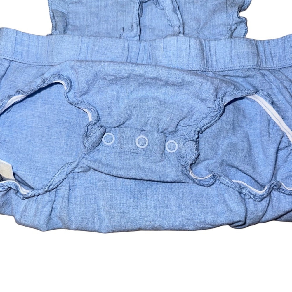 Bundle Of Two Baby Girl Blue Rompers By H&M And Ruffle Butts Size 12-18M - Picture 6 of 12